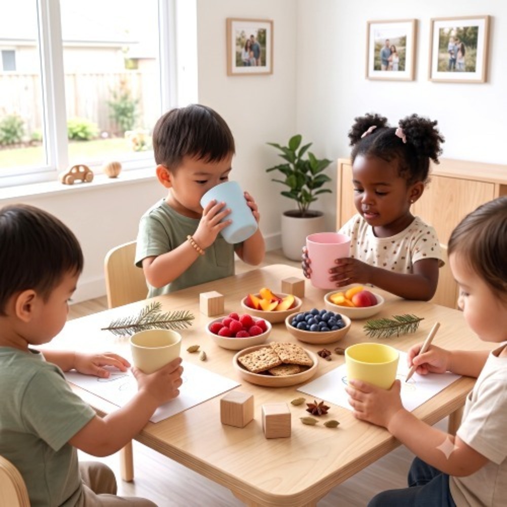 IKEA KALAS Kids Plastic Cups Mixed Pastel Colors 8 oz Shatterproof Stackable Set